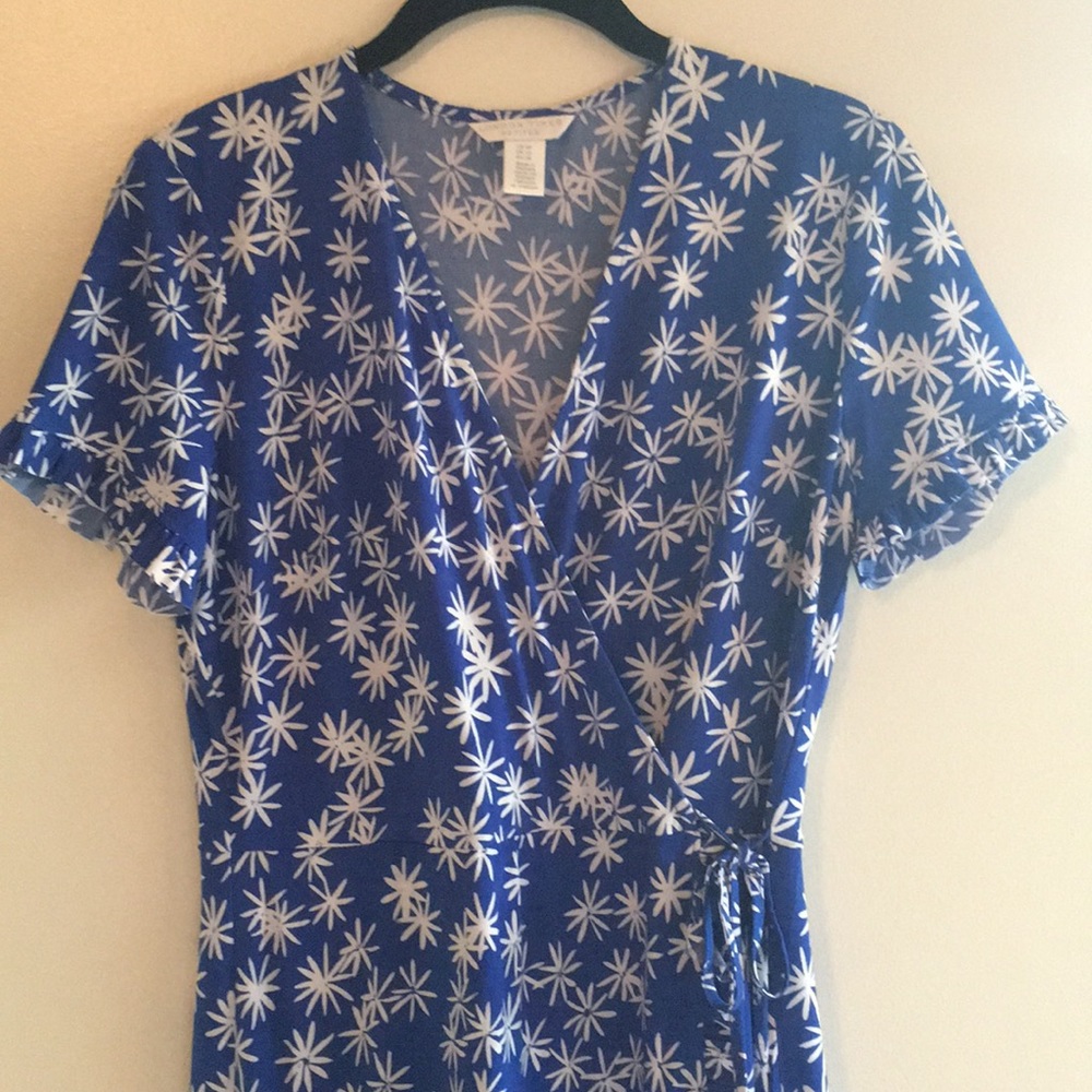 London times faux wrap dress, size 8P